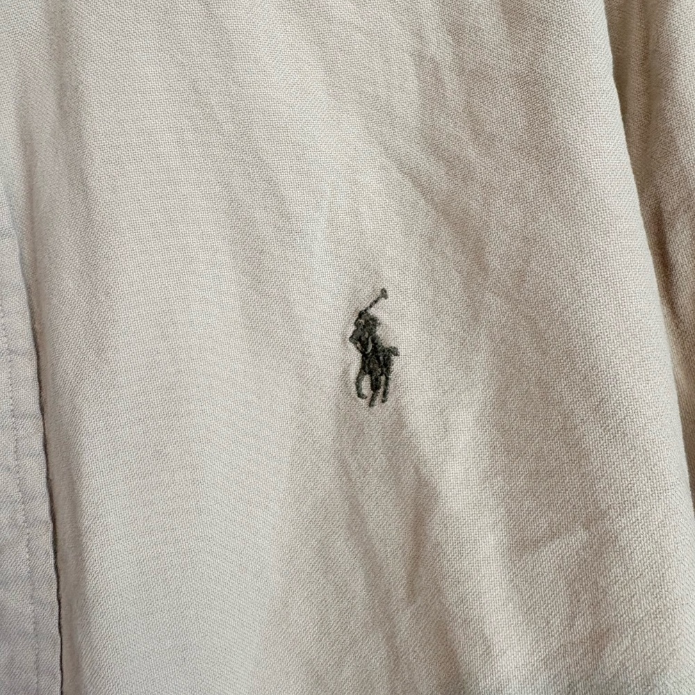 Ralph Lauren Beige Long-Sleeve Button-Down Shirt - Picture 2 of 4